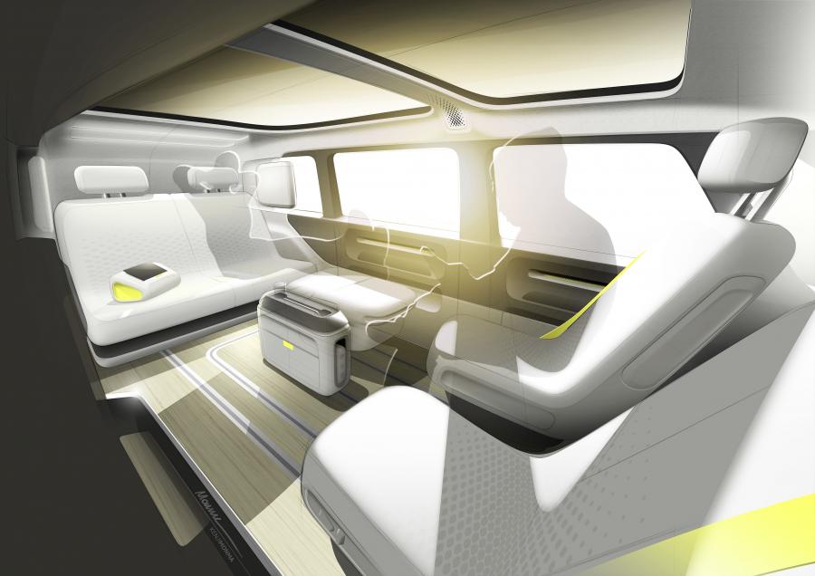 Интерьер Volkswagen I.D. Buzz 2017 года  (фото 37 из 82)